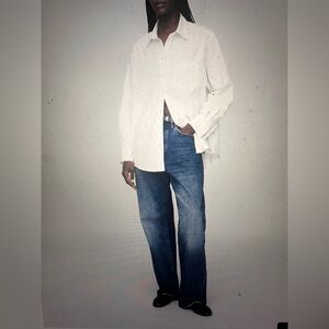 GAP Women's White Button Down Shirt